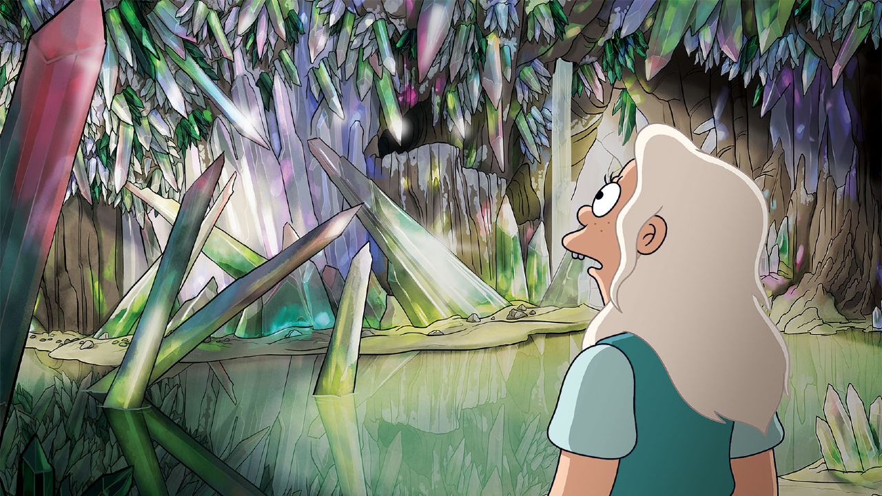 Bean in the Trog caves in Disenchantment Season 3