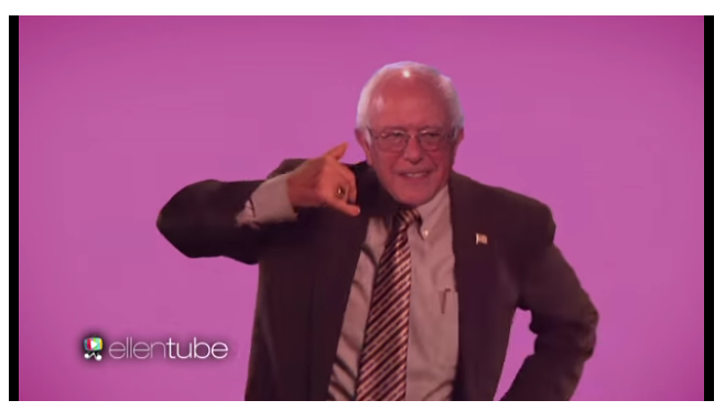 Parody campaign video of Bernie Sanders dancing to &amp;quot;Hotline Bling&amp;quot; by Drake on The Ellen DeGeneres Show.