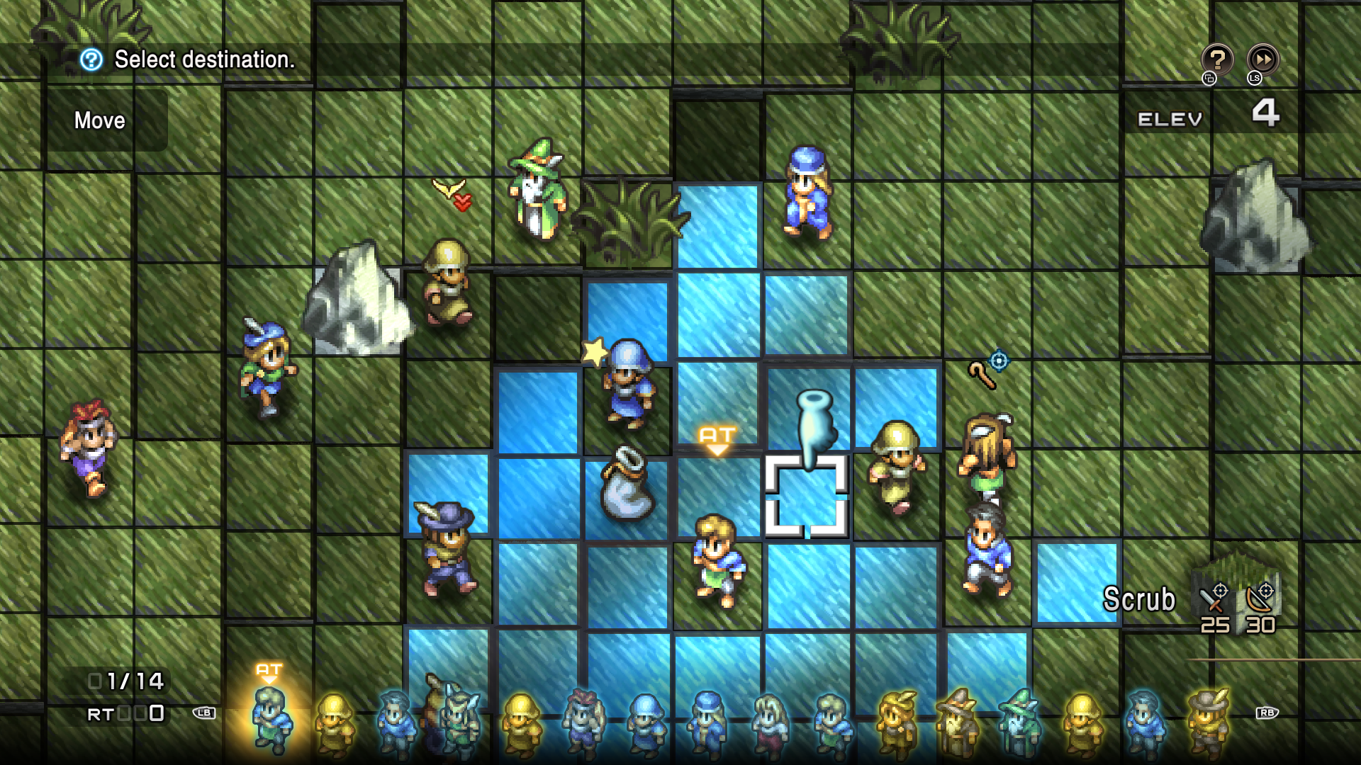 Tactics Ogre: Reborn вид сверху вниз