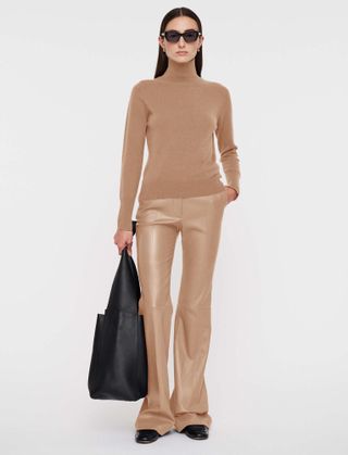 Light Pure Cashmere High Neck Jumper