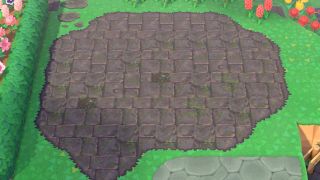 Animal Crossing: black stone path
