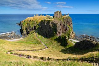 castle ruins by the sea