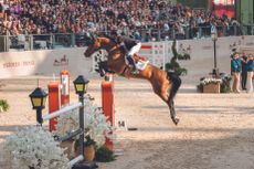 Scott Brash and Hello Chadora Lady win the Hermes grand prix at the Saut Hermes in Paris.