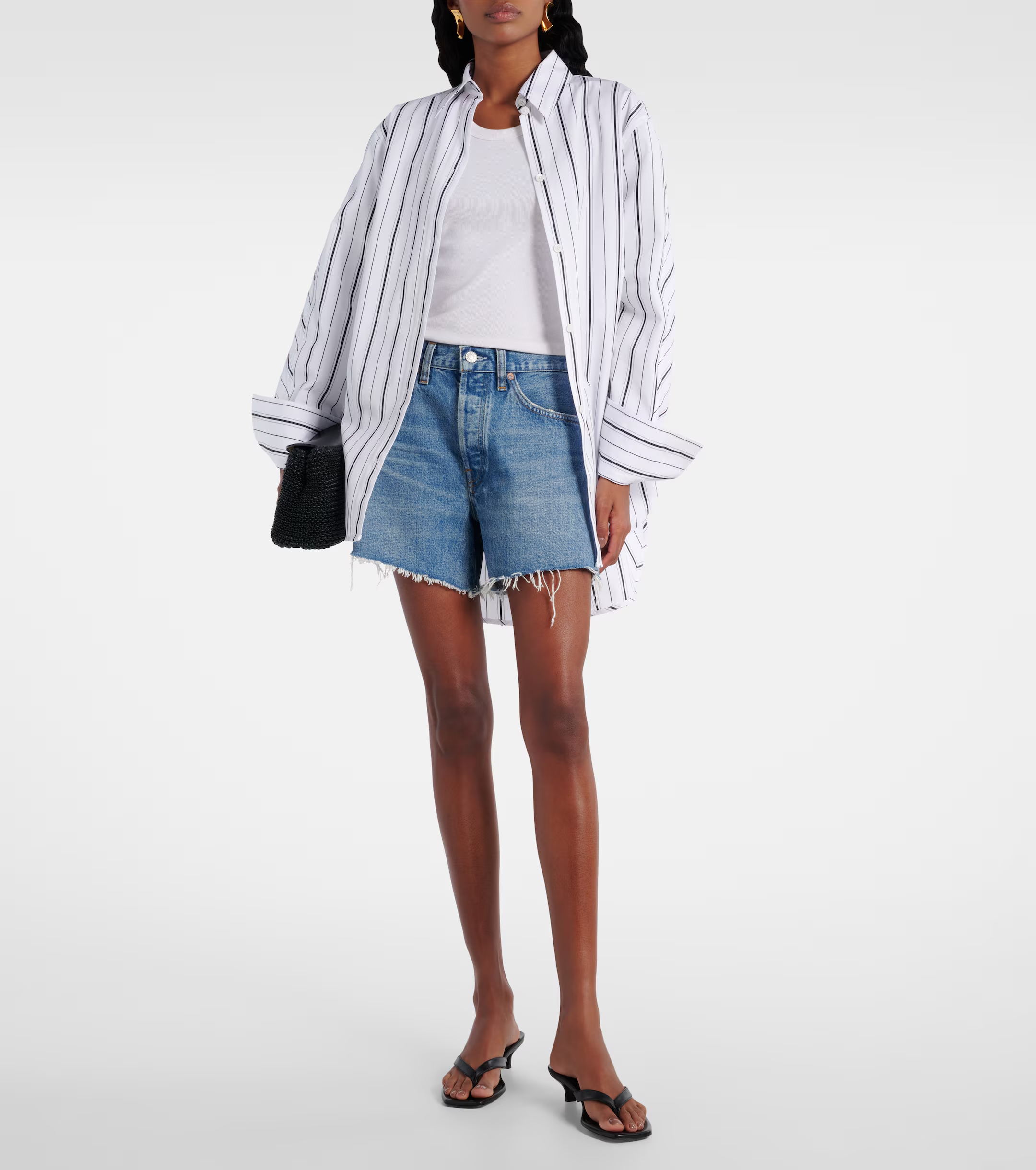 Agolde, Parker denim shorts