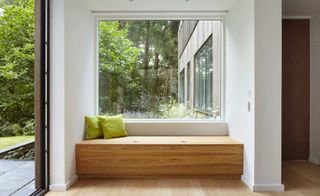 Seating area at House in woods