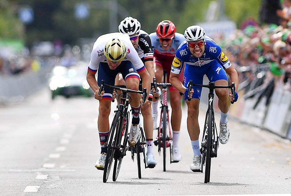 Maximilian Schachmann of Germany and Team Quick-Step Floors wins stage 2 at Deutschland Tour