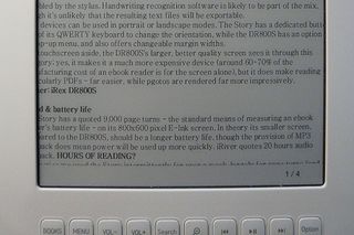 iRIver - Zoom-in on a Word document and the edges of the page are lost.