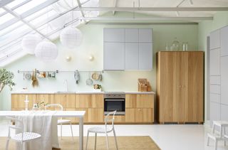 Roof windows in an Ikea kitchen