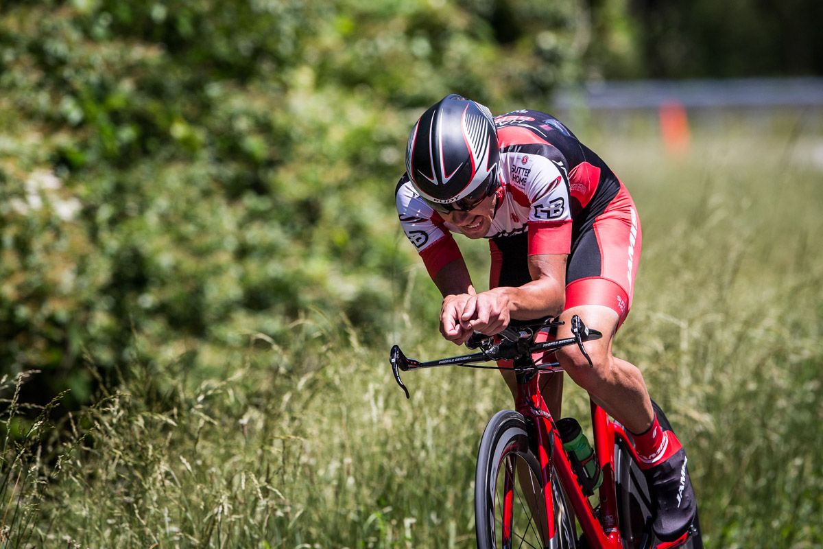 David Williams (Jamis-Hagens Berman) putting in his third place podium ride