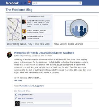 Facebook Memorialization