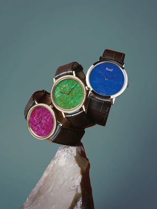 'Altiplano' hard-stone dial watches, by Piaget