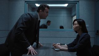 Janus sits in interrogation with Grace Cho in The Recruit season 2