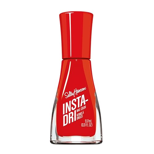 Sally Hansen Insta-Dri, Augmented Red-Ality, Quick Dry, Long Lasting, Opaque, Shiny Red Nail Polish