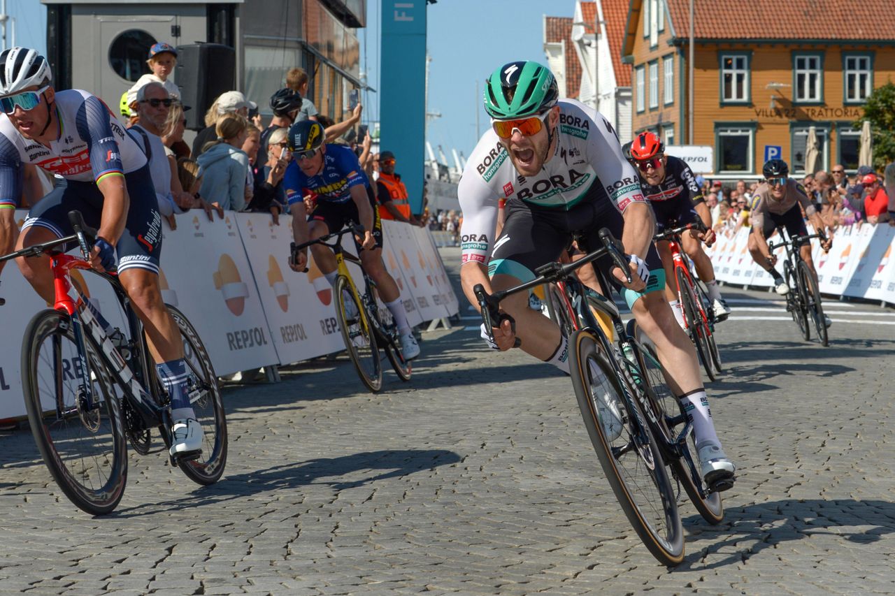 Tour of Norway 2021 - 9th Edition - 4th stage Hinna Park - 156,5 km - 22/08/2021- Matthew Walls (GER - Bora - Hansgrohe) - Mads Pedersen (DEN - Trek - Segafredo) - photo Szymon Gruchalski/CV/BettiniPhoto&Acirc;&copy;2021