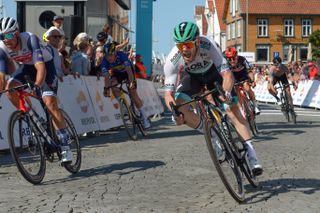 Tour of Norway 2021 - 9th Edition - 4th stage Hinna Park - 156,5 km - 22/08/2021- Matthew Walls (GER - Bora - Hansgrohe) - Mads Pedersen (DEN - Trek - Segafredo) - photo Szymon Gruchalski/CV/BettiniPhotoÂ©2021 