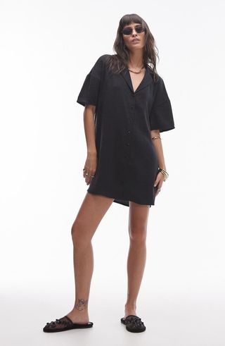 Boxy Mini Shirtdress