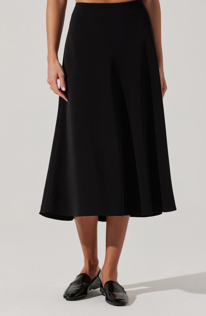 Flared Midi Skirt