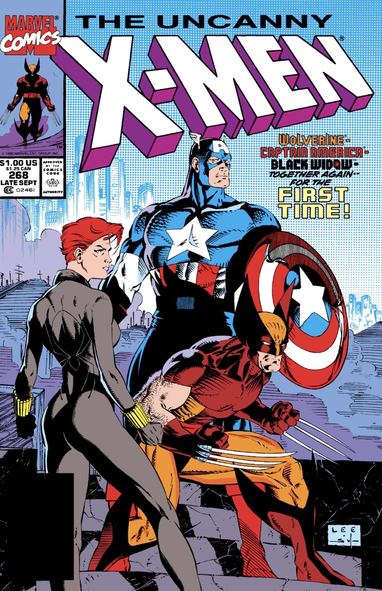Portada de Uncanny X-Men #268 por Jim Lee