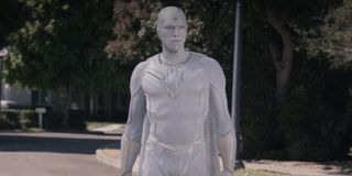 Paul Bettany as White Vision on WandaVision