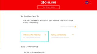 Nintendo Switch Online Individual Or Family Membership
