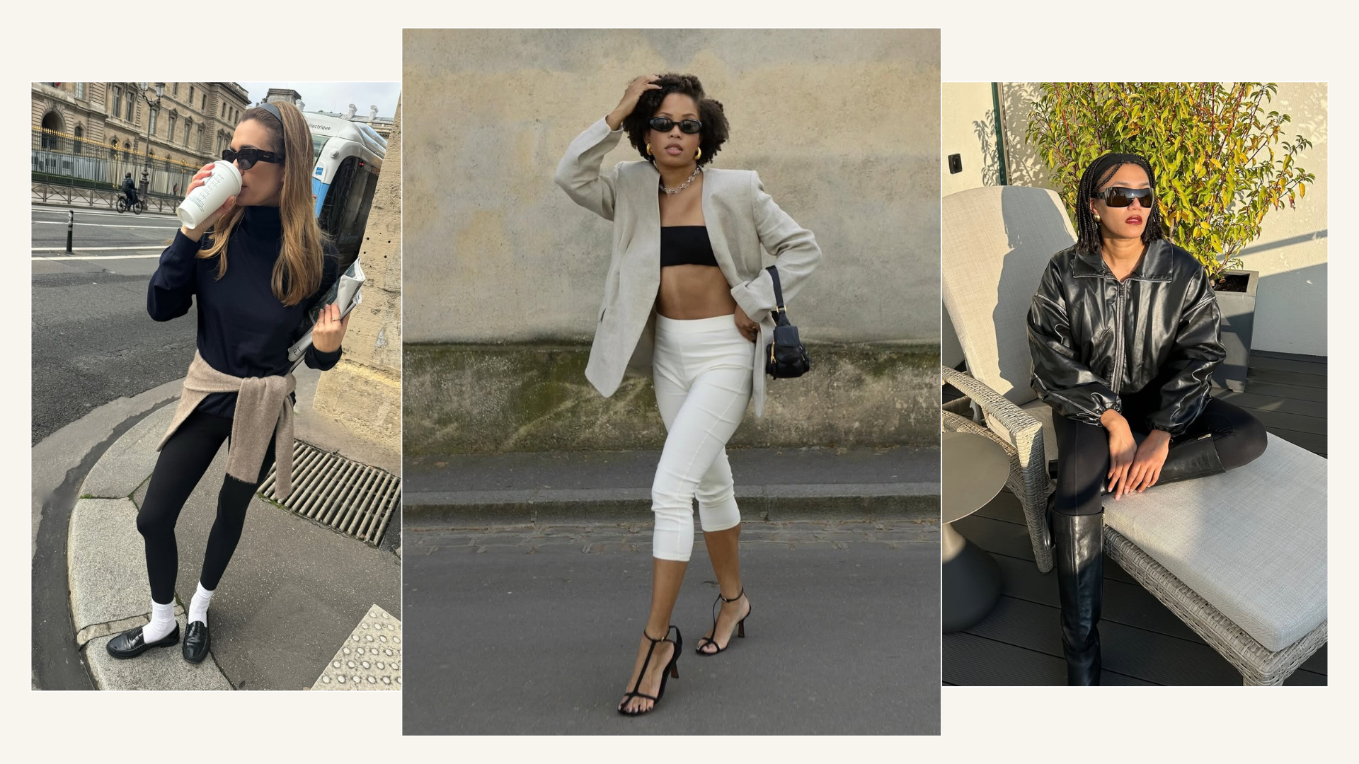 French shoe and leggings outfits