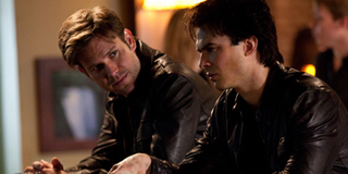The Vampire Diaries Alaric and Damon at the bar