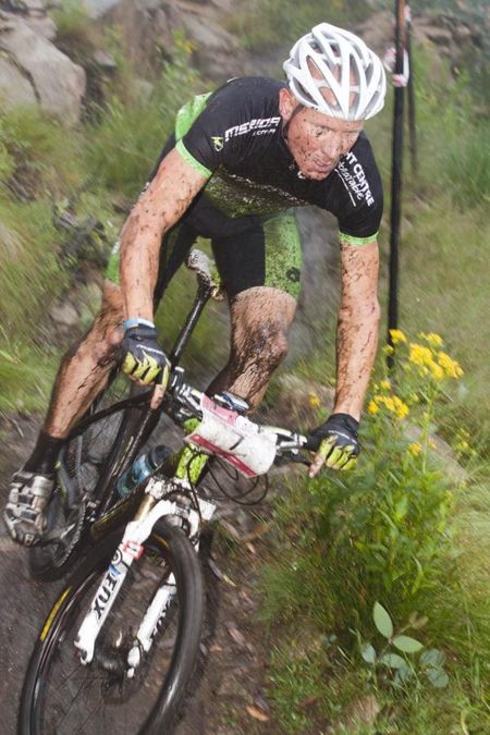 Chris Jongerwaard overcame trying conditions to take the elite men's victory at Mt. Buller.