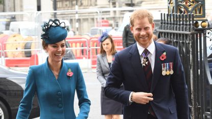 Prince Harry and Kate Middleton laughing 