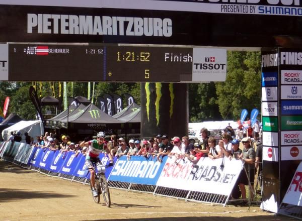 Gerhard Kerschbaumer (TX Active Bianchi) finishes in second place.