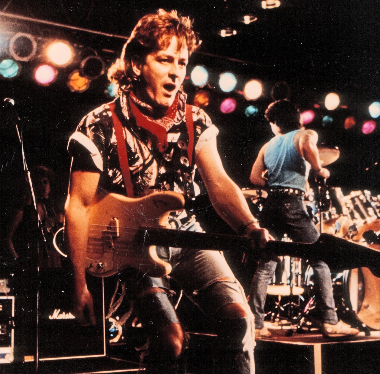 Jo Burt with Virginia Wolf in 1986