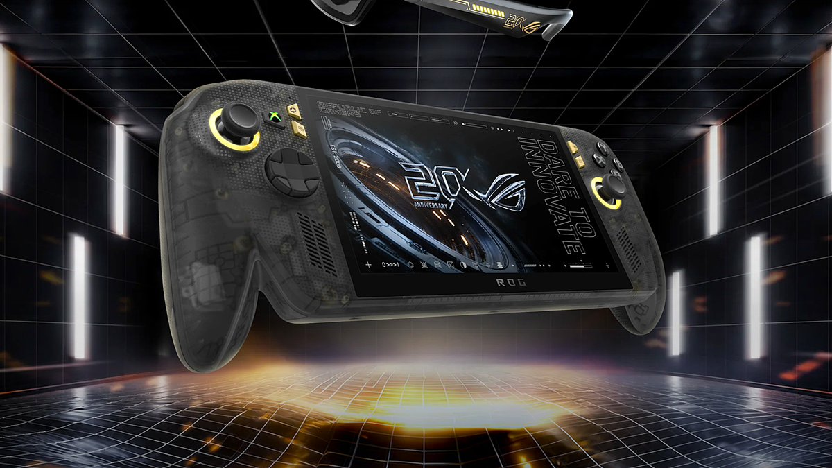 Render of the Asus ROG Xbox Ally X20 handheld