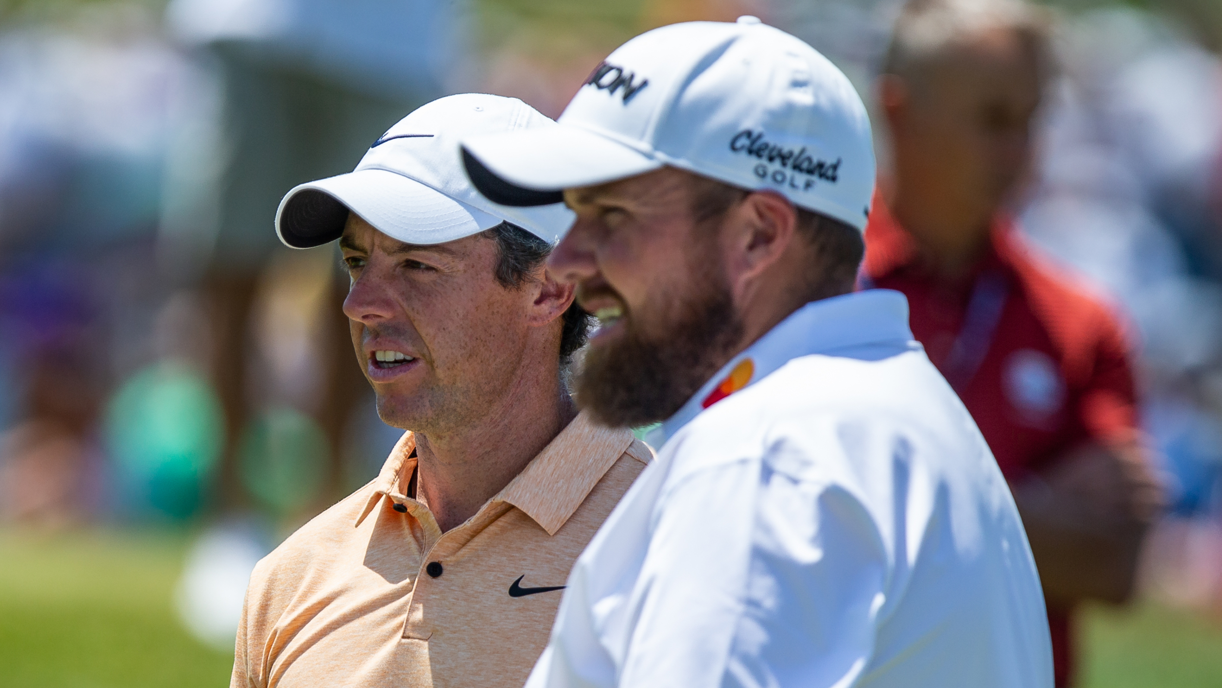Rory McIlroy and Shane Lowry at the 2023 Memorial Tournament