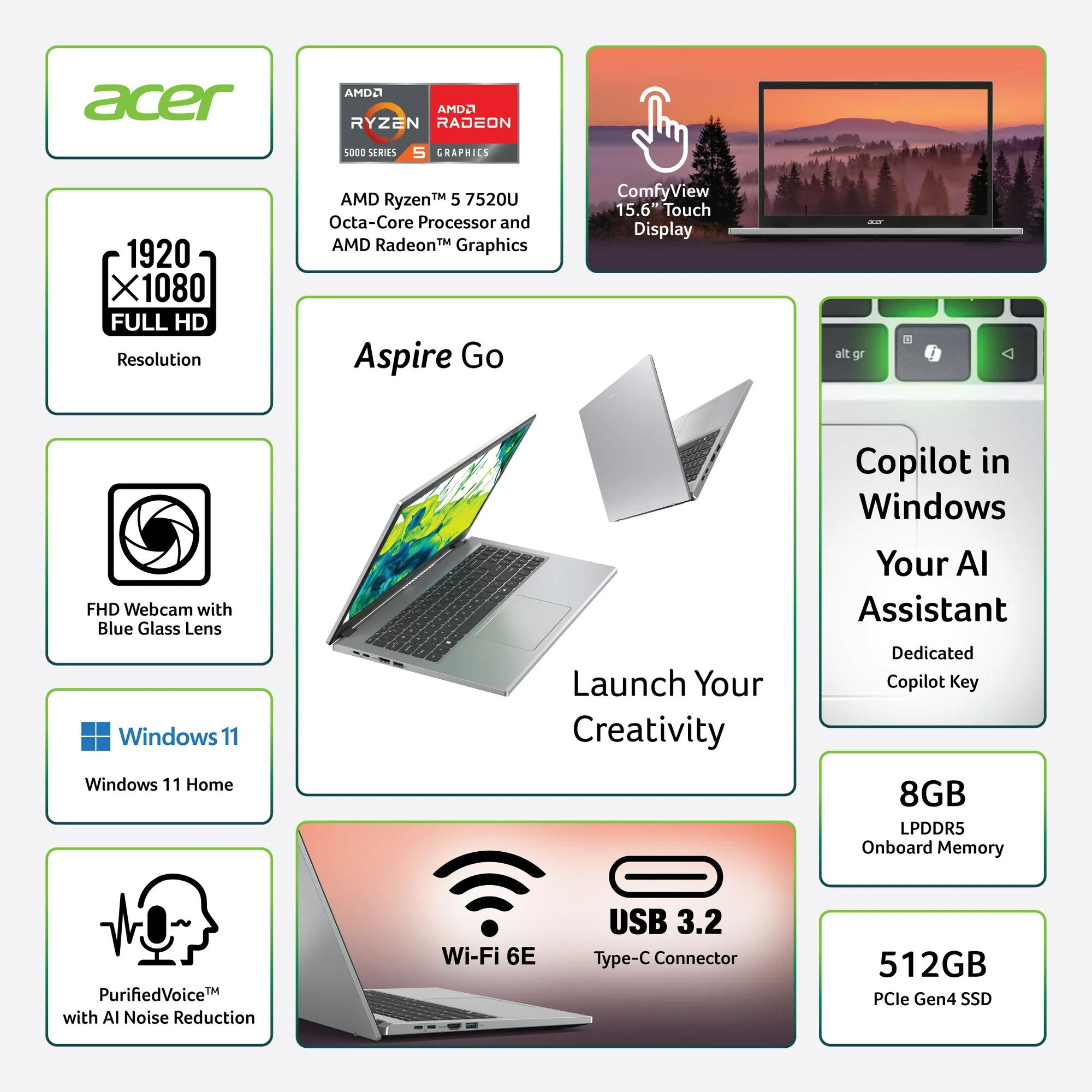 Acer aspira ir