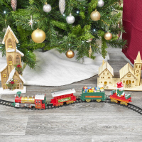 The Seasonal Aisle Christmas train set, was £34.99, now £30.99, Wayfair