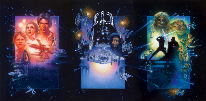 Drew Struzan's composite style dominated 80s movie posters