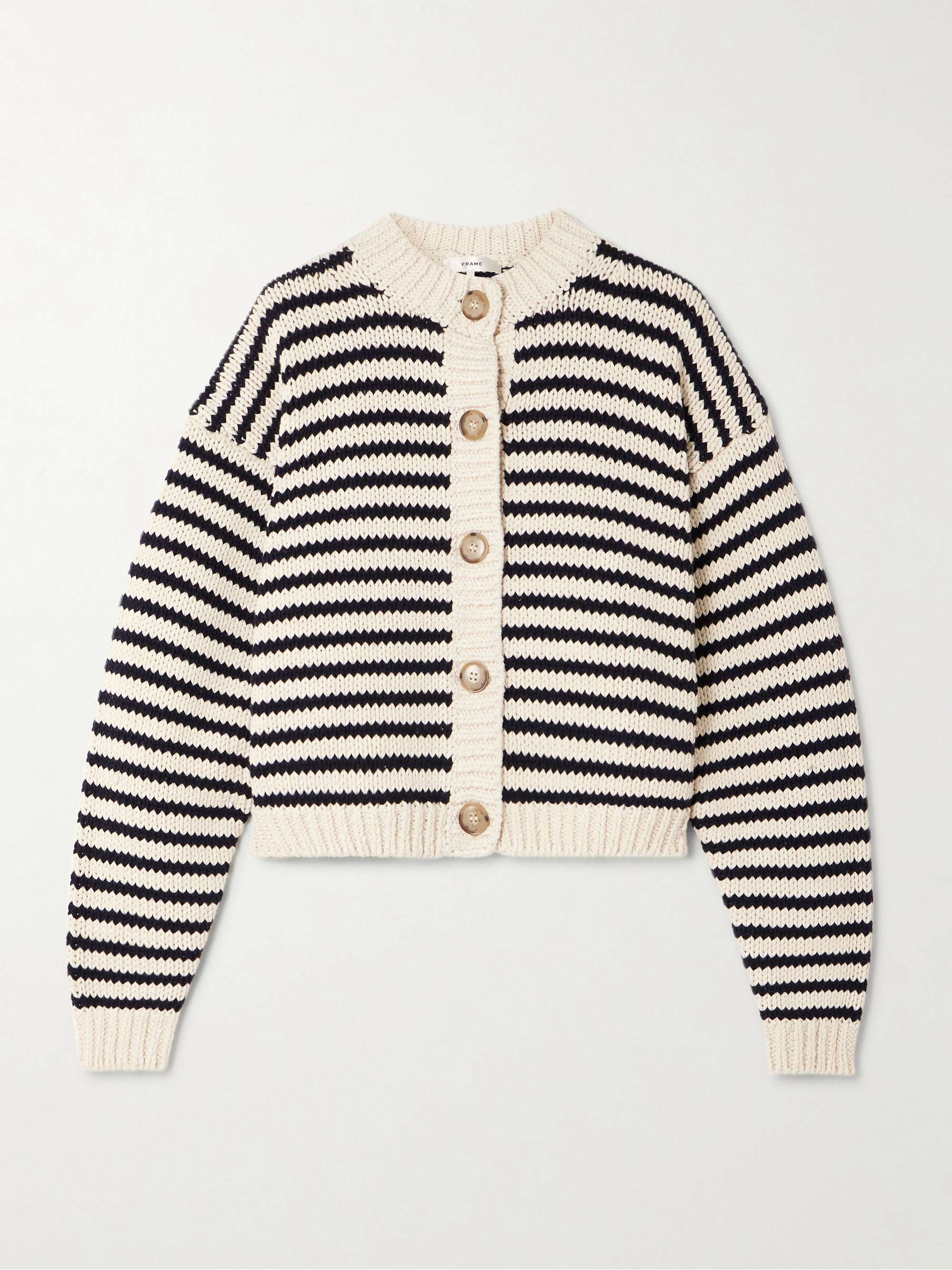 The Chunky Femme Striped Cotton Cardigan