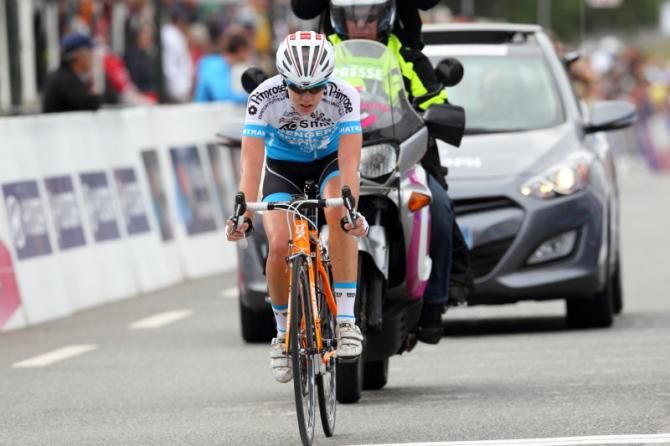 Anna van der Breggen (Sengers Ladies Cycling Team) took third place