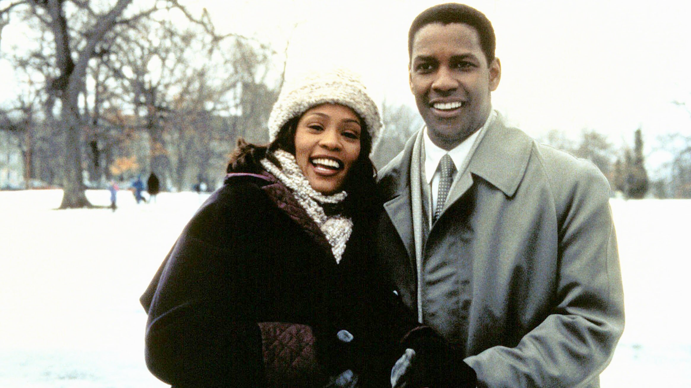 (L-R) Whitney Houston and Denzel Washington in "The Preacher's Wife" (1996)