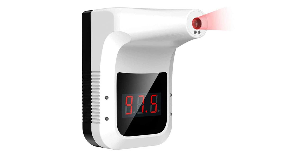 Honorall Digital Infrared Thermometer LCD Backlight Display Non-Contact IR Forehead Ear Thermometers Body Surface Temperature Measurement for Baby Kids Adults Home Office