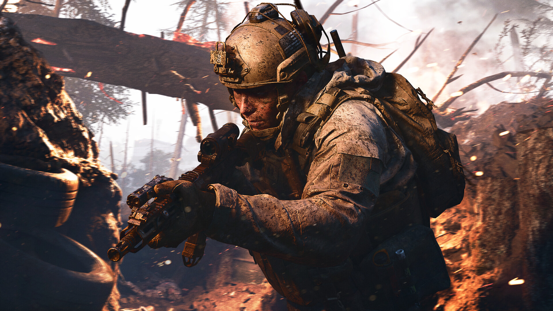 Call of Duty: Modern Warfare 4 screen - soldier with a rifle