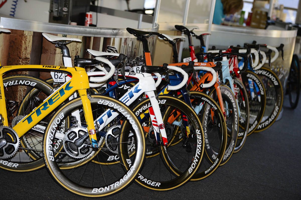 The fleet of Trek's for Trek-Segafredo