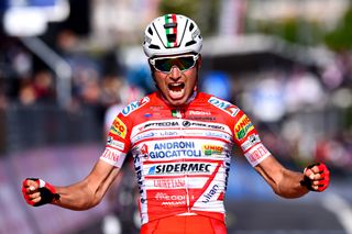 Fausto Masnada (Androni Giocattoli-Sidermec) celebrates his win