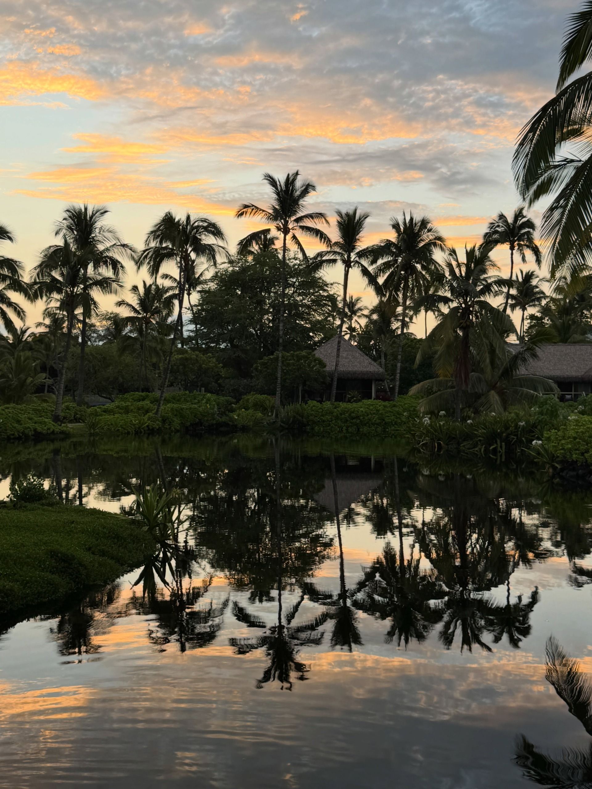 The lagoon at Kona Village, Hawaii