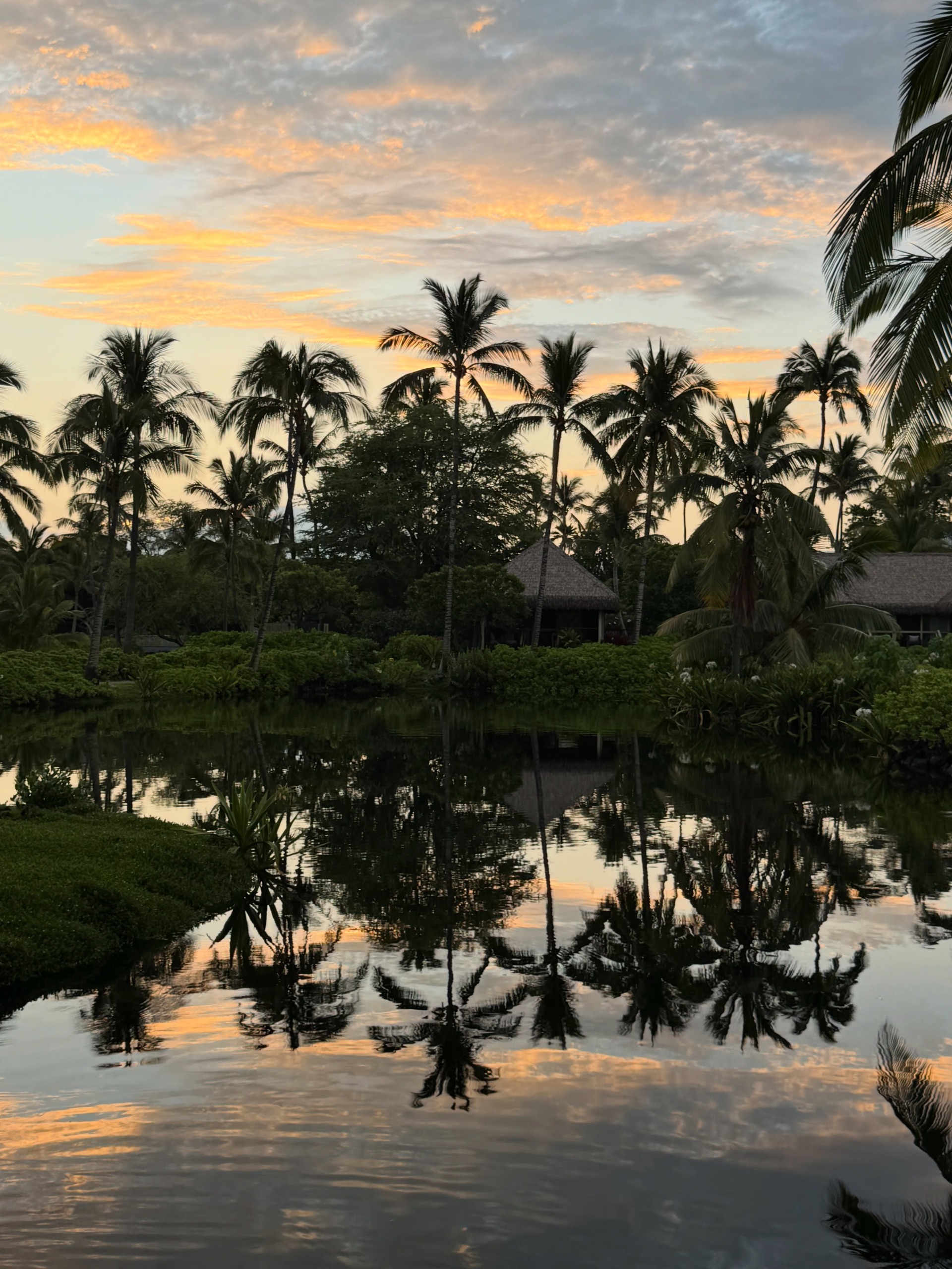 The lagoon at Kona Village, Hawaii