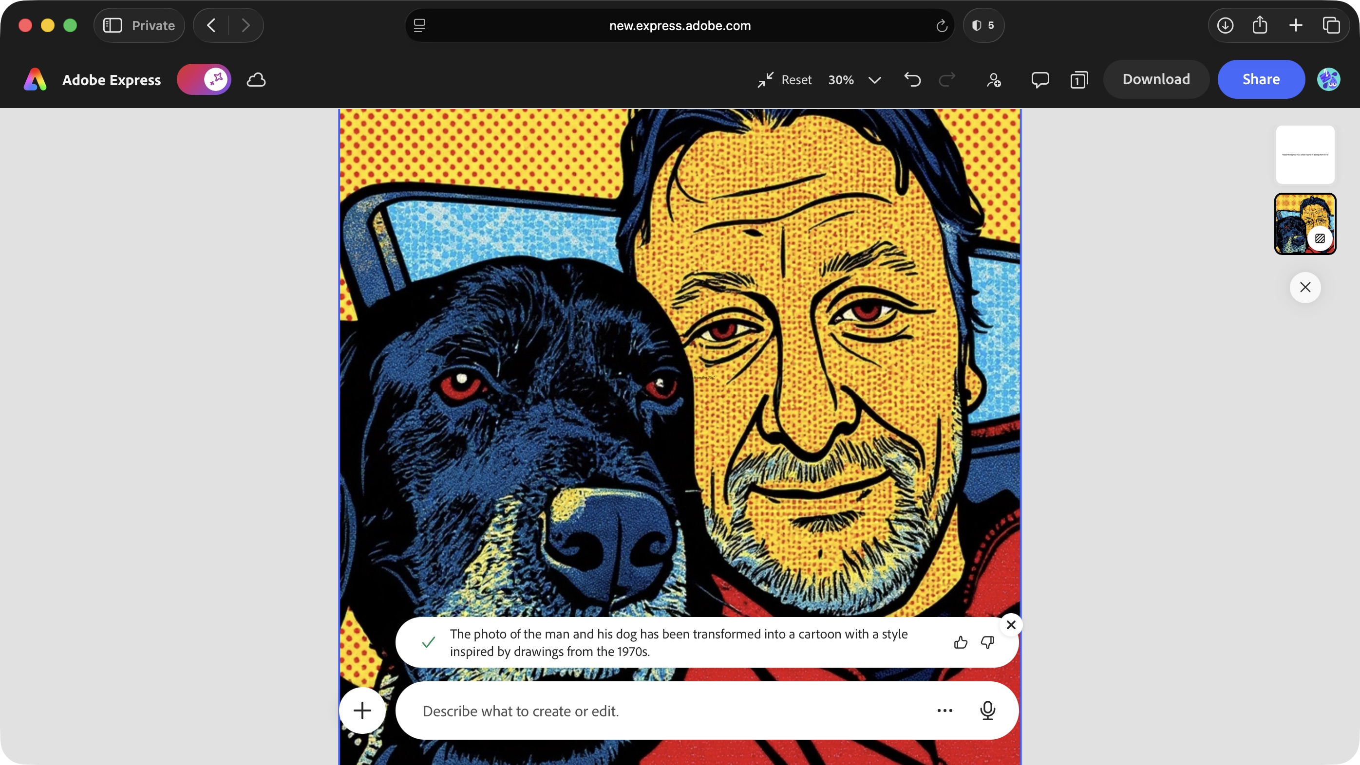 Using various Adobe tools and software to turn photos into cartoons