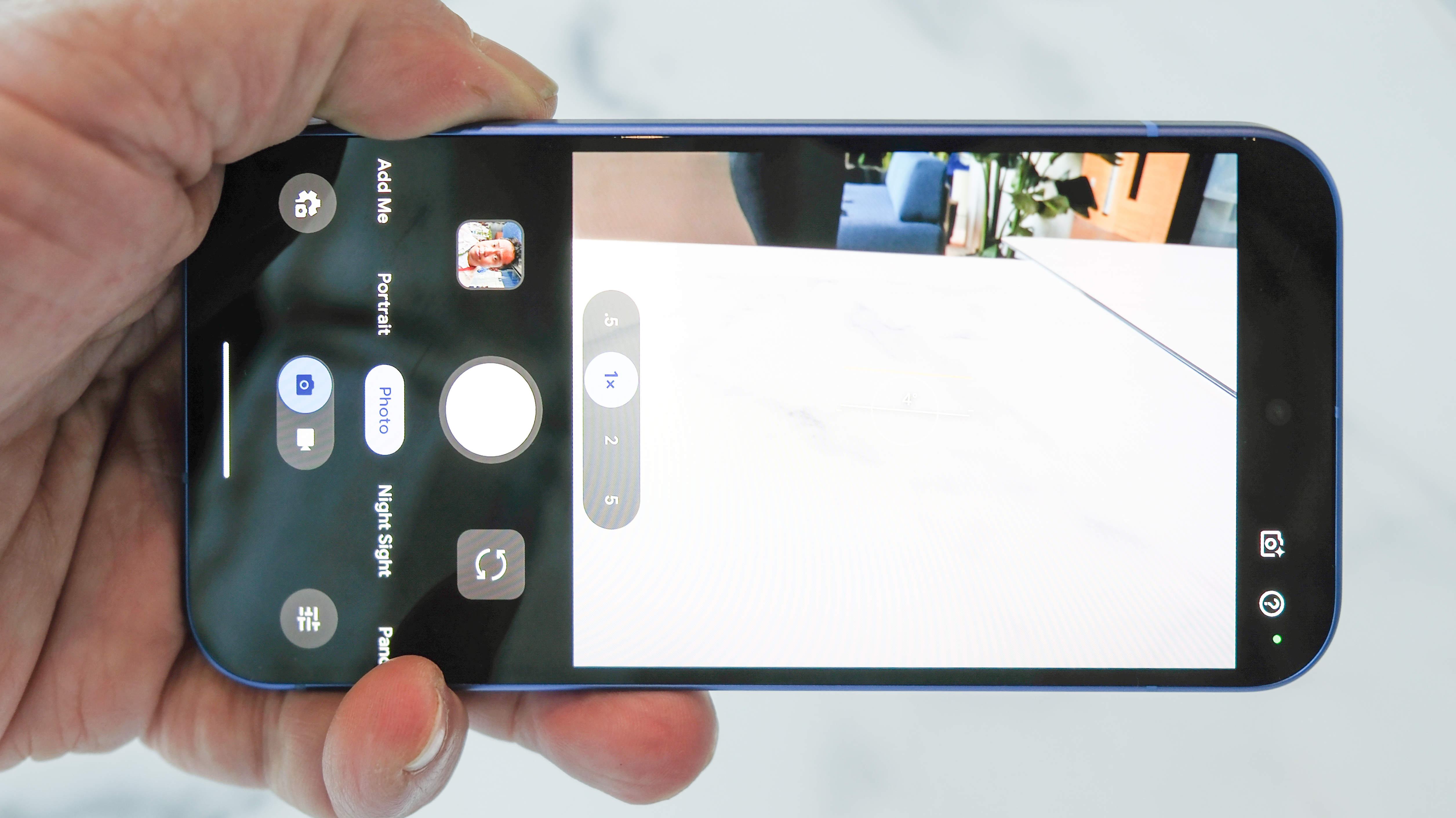 Google Pixel 10 showing camera app
