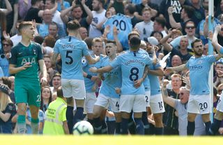 After a dramatic quarter-final defeat to Tottenham in Europe,youngster Phil Foden scores the only goal as City beat Spurs 1-0 in April