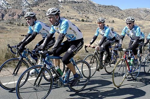 The team out on a training ride.