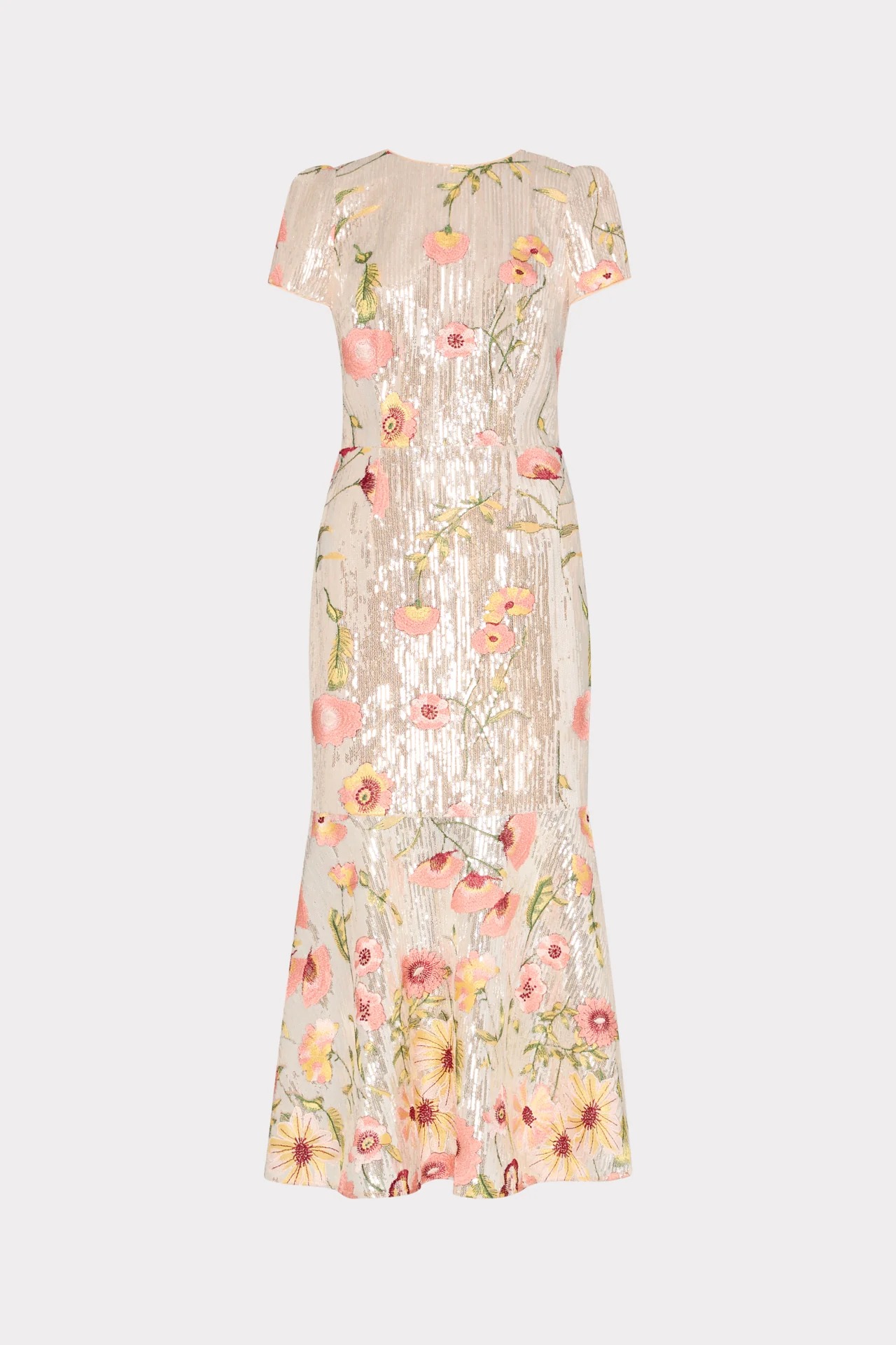 Tahlia Floral Sequins Embroidery Dress
