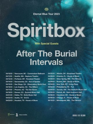 Spiritbox Eternal Blue tour poster